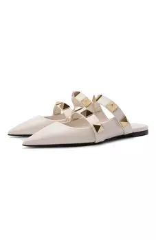 Кожаные сабо Roman Stud Valentino