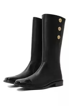 Кожаные сапоги Balmain