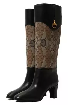 Кожаные сапоги Blondie Gucci