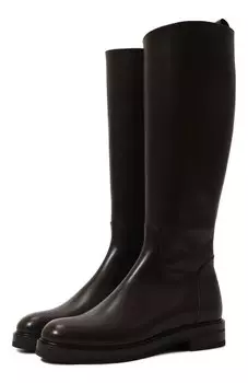 Кожаные сапоги Kiton