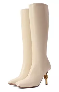 Кожаные сапоги Knot Bottega Veneta