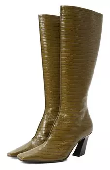 Кожаные сапоги Lewis Bottega Veneta