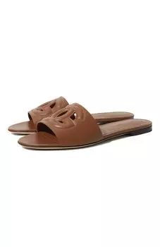 Кожаные шлепанцы Bianca Dolce & Gabbana