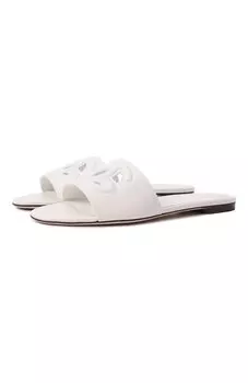 Кожаные шлепанцы Bianca Dolce & Gabbana