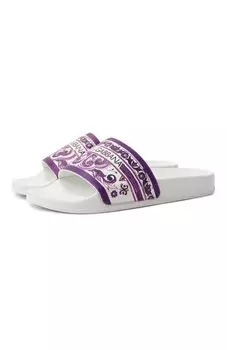 Кожаные шлепанцы Dolce & Gabbana