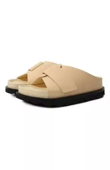 Кожаные шлепанцы Jil Sander