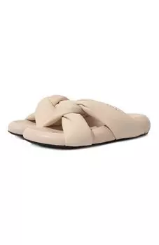 Кожаные шлепанцы Marni