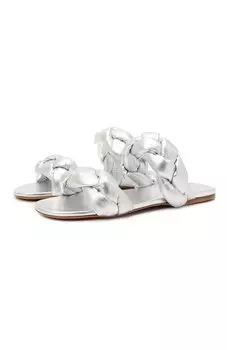 Кожаные шлепанцы Miu Miu