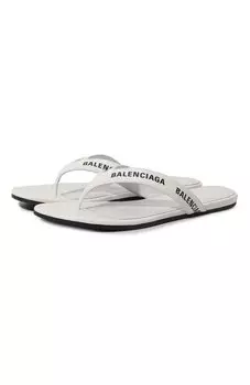 Кожаные шлепанцы Round Balenciaga