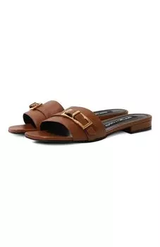 Кожаные шлепанцы Sergio Rossi