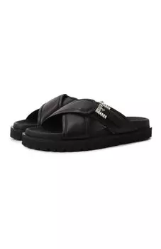 Кожаные шлепанцы sr Twenty Buckle Sergio Rossi