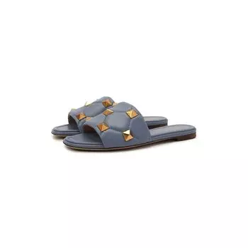 Кожаные шлепанцы Upstud Spike Valentino