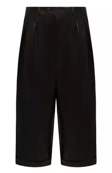 Кожаные шорты Saint Laurent