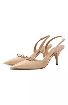 Кожаные туфли Mini Bow Ferragamo