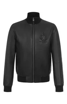 Кожаный бомбер Aeronautica Militare