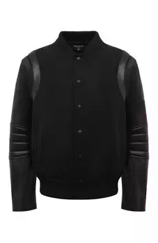 Кожаный бомбер Balmain