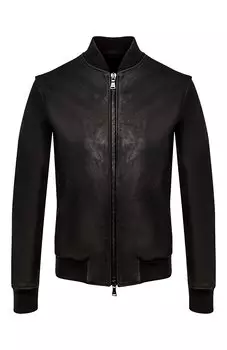 Кожаный бомбер Barbed