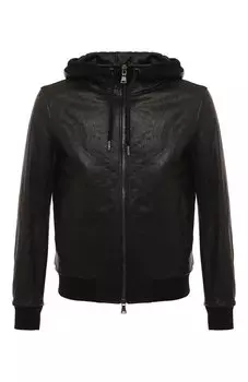 Кожаный бомбер Barbed