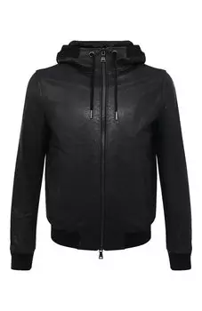 Кожаный бомбер Barbed