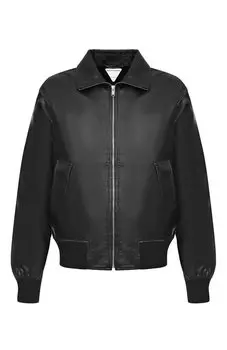 Кожаный бомбер Bottega Veneta