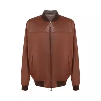 Кожаный бомбер Brioni