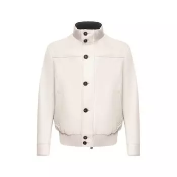 Кожаный бомбер Brioni