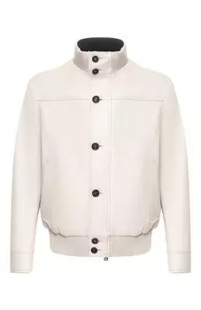 Кожаный бомбер Brioni