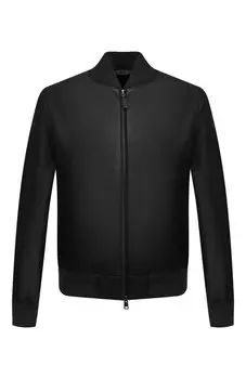 Кожаный бомбер Brioni