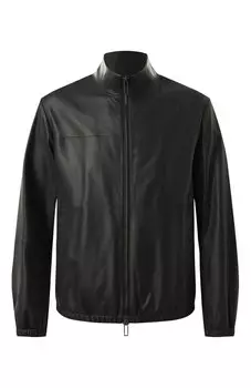 Кожаный бомбер Emporio Armani