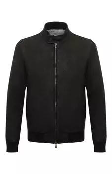 Кожаный бомбер Giampaolo