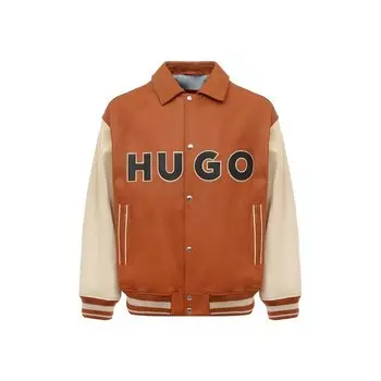 Кожаный бомбер HUGO