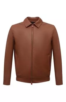 Кожаный бомбер Kiton