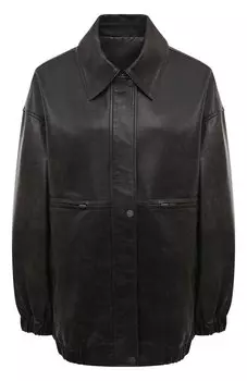 Кожаный бомбер Luda Nikishina