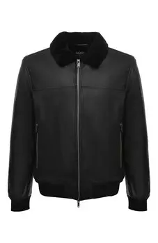 Кожаный бомбер MUST