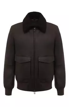 Кожаный бомбер MUST