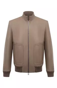 Кожаный бомбер MUST