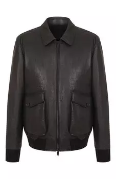 Кожаный бомбер MVST