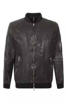 Кожаный бомбер Never Enough