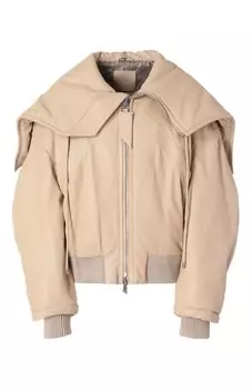 Кожаный бомбер The Attico