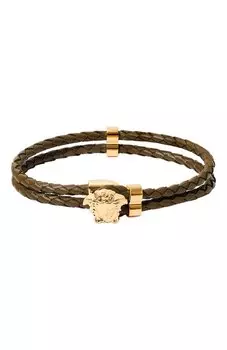 Кожаный браслет Versace