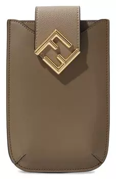 Кожаный чехол для телефона Fendi