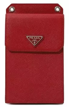 Кожаный чехол для телефона Prada