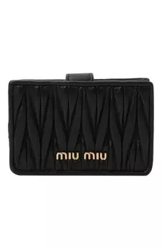 Кожаный футляр для кредитных карт Miu Miu