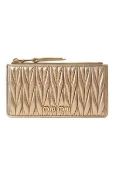 Кожаный футляр для кредитных карт Miu Miu