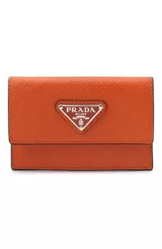 Кожаный футляр для кредитных карт Prada