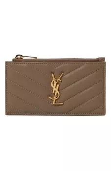 Кожаный футляр для кредитных карт Saint Laurent
