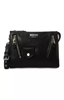 Кожаный клатч Moschino