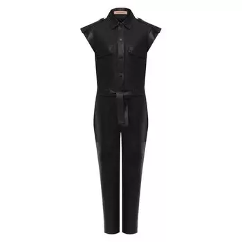 Кожаный комбинезон Yves Salomon