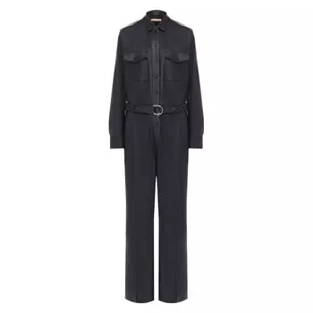 Кожаный комбинезон Yves Salomon