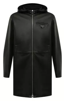 Кожаный плащ Prada